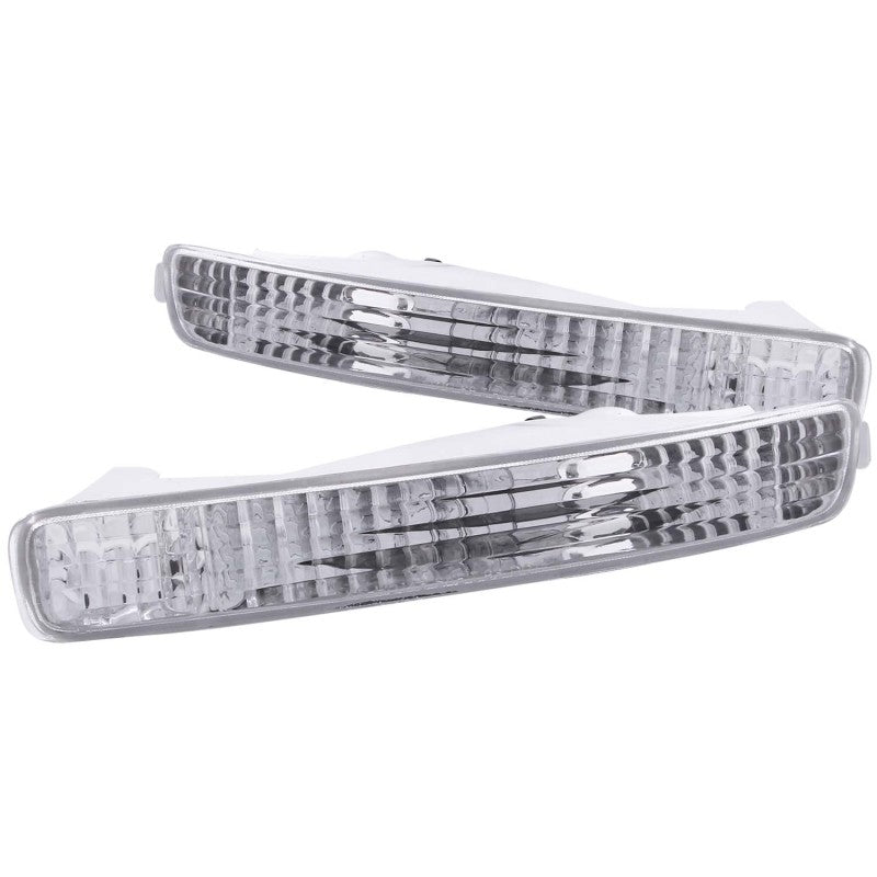 ANZO 1996-1997 Honda Accord Euro Parking Lights Chrome - 0