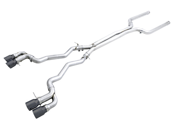 AWE Tuning 18-19 BMW M5 (F90) 4.4T AWD Cat-Back Exhaust - Track Edition (Diamond Black Tips)