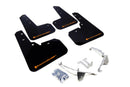 Rally Armor 13-17 Subaru Crosstrek XV Black Mud Flap w/Orange Logo-1