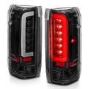 ANZO 1987-1996 Ford F-150 LED Taillights Black Housing Clear Lens (Pair)-6