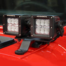Go Rhino 18-20 Jeep Wrangler JL/JLU/Gladiator JT Light Mount - Two 3in Cubes-5