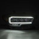 AlphaRex 16-20 Toyota Tacoma NOVA LED Projector Headlight Plank Style Alpha Black w/Activation Light-5