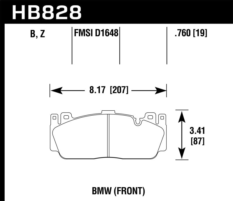 Hawk 12-17 BMW M6 / 14-17 BMW M6 Gran Coupe / 13-16 BMW M5 Performance Ceramic Front Brake Pads - 0