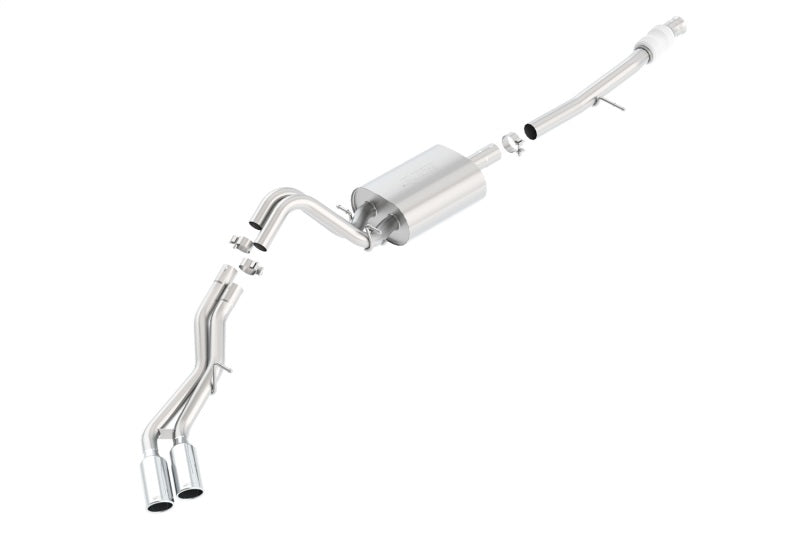 Borla Touring Cat Back 15-16 Chevy Suburban 5.3L V8 2.75in, 2.25in Dual Same Side Exit 4in Tips - 0