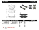 StopTech Performance 08-10 Honda Accord EX/EX-L Coupe / 08-10 LX/LX-P/LX+ Sedan Rear Brake Pads-3