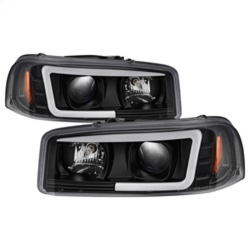 Spyder GMC Sierra 1500/2500/3500 99-06 V2 Projector Headlights - DRL - Black PRO-YD-CDE00V2-LB-BK - 0