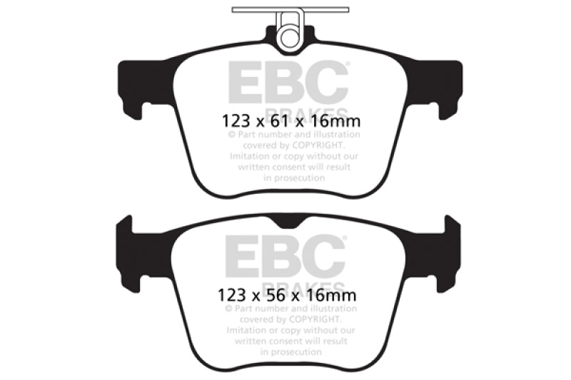 EBC 14-20 Audi S3 2.0 Turbo Redstuff Rear Brake Pads - 0