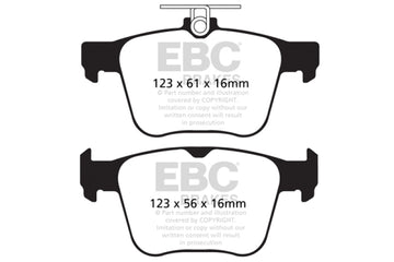 EBC 2014+ Audi S3 Bluestuff Rear Brake Pads - 0