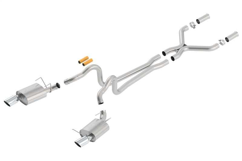 Borla 13-14 Mustang GT/Boss 302 5.0L V8 RWD Single Split Rear Exit ATAK Catback Exhaust - 0