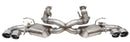 Corsa 2020-25 Corvette C8 3in Valved Cat-Back 4.5in Pol Quad Tips - Fits Factory Perf Exhaust w/ AFM-5