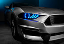 Oracle Lighting 18-23 Ford Mustang Dynamic ColorSHIFT LED Headlights - Black Series-18
