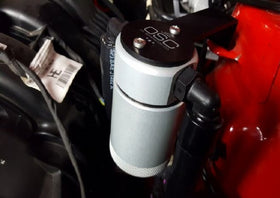 J&L 2015-2023 Ford Mustang EcoBoost Driver Side Oil Separator 3.0 - Clear Anodized - 0