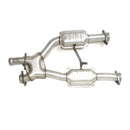 BBK 96-04 Mustang 4.6 GT / Cobra Short Mid X Pipe w Catalytic Converters 2-1/2 For Long Tube Headers-2
