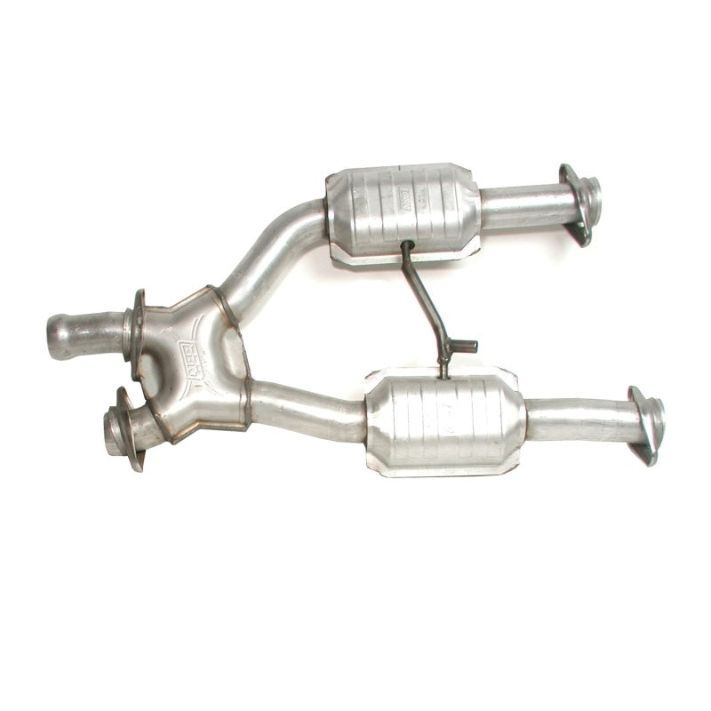 BBK 96-04 Mustang 4.6 GT / Cobra Short Mid X Pipe w Catalytic Converters 2-1/2 For Long Tube Headers - 0