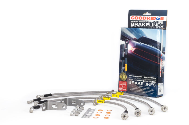 Goodridge 06-11 Honda Civic (Rear Disc Models) Stainless Steel Brake Line Kit - 0