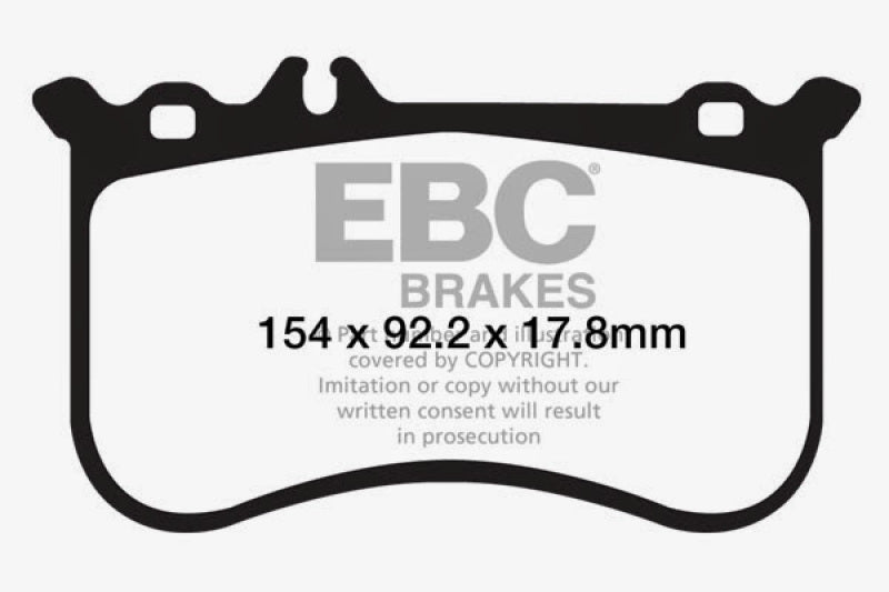 EBC 10-11 Mercedes-Benz CL550 5.5 AMG Sport Pkg Redstuff Front Brake Pads