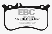 Load image into Gallery viewer, EBC 10-11 Mercedes-Benz CL550 5.5 AMG Sport Pkg Redstuff Front Brake Pads