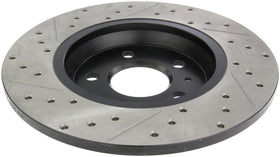 StopTech Power Slot 09-10 Audi A4/A4 Quattro / 08-10 A5 / 10 S4 Rear Left Drilled & Slotted Rotor - 0