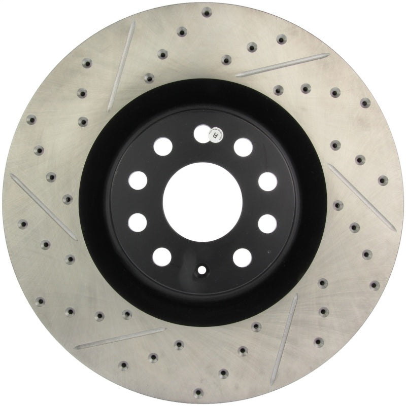 StopTech 09 VW Passat CC / 06-09 Passat Slotted & Drilled Right Front Rotor - 0