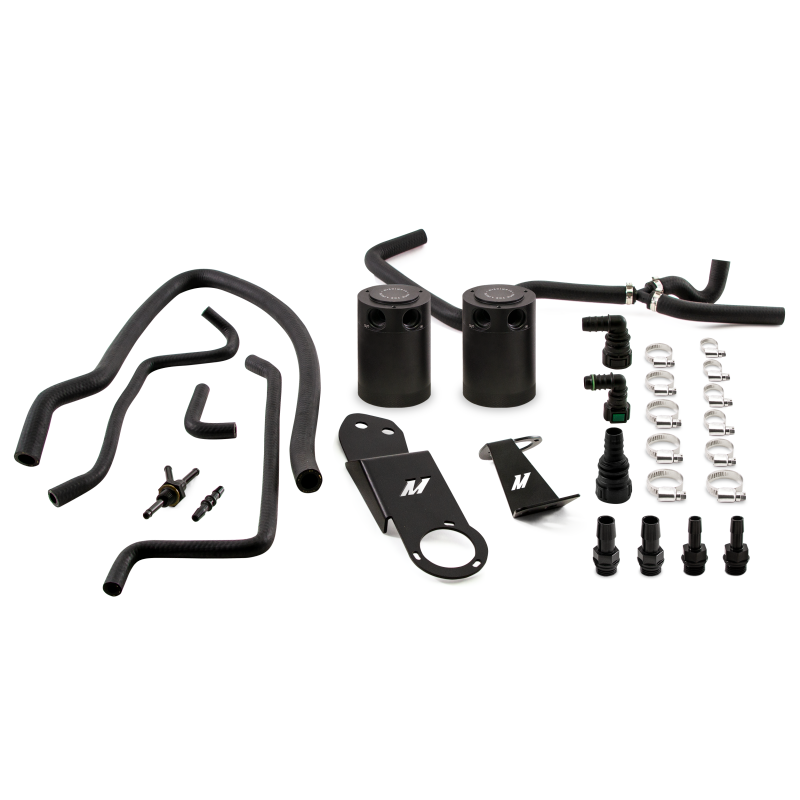 Mishimoto 2013+ Cadillac ATS 2.0T Baffled Oil Catch Can Kit - Black - 0