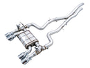 AWE Tuning BMW F8X M3/M4 SwitchPath Cat-Back Exhaust - Chrome Silver Tips-1