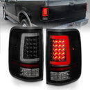 ANZO 2004-2006 Ford F-150 LED Tail Lights w/ Light Bar Black Housing Smoke Lens-2