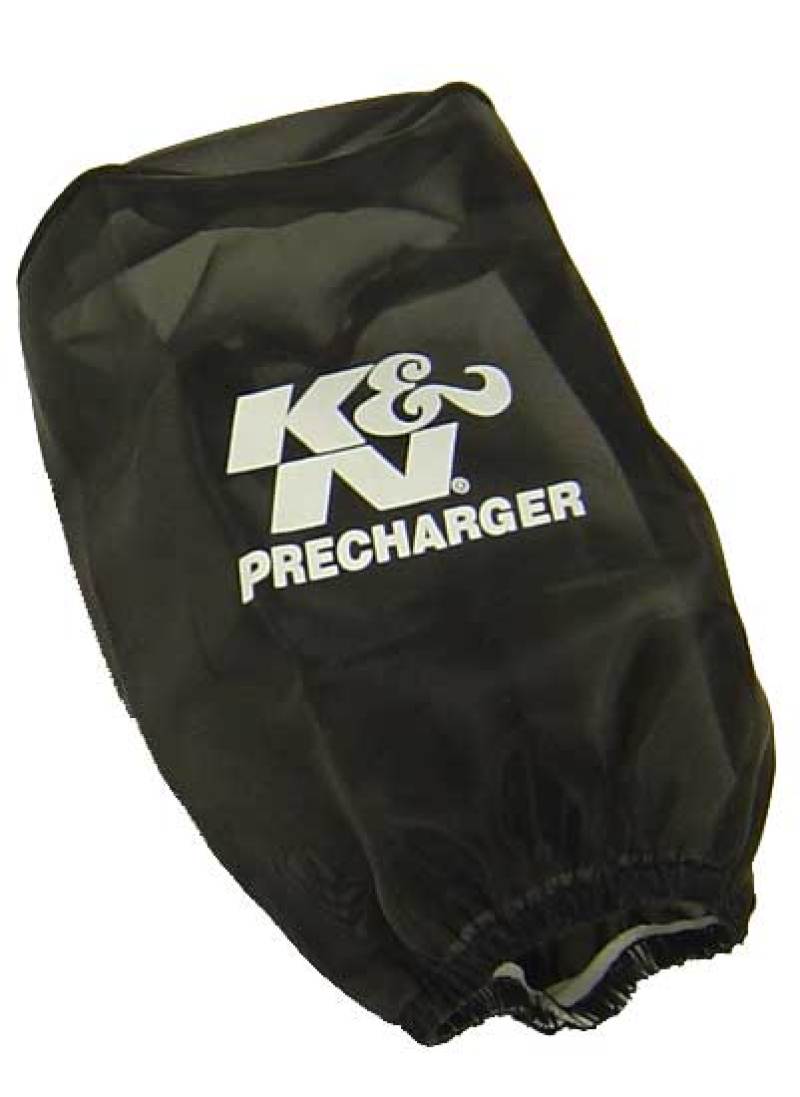 K&N Precharger Air Filter Wrap - Round Straight - Black - 3.5in ID x 6in H - 0