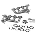 BBK 14-18 GM Truck 5.3/6.2 1 3/4in Shorty Tuned Length Headers - Polished Silver Ceramic-1