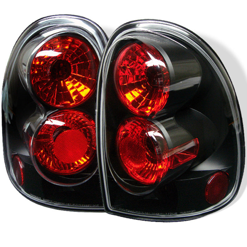 Spyder Dodge Caravan/Grand Caravan 96-00Euro Style Tail Lights Black ALT-YD-DC96-BK - 0