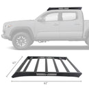 Go Rhino 16-23 Toyota Tacoma DC Ceros Low Profile Roof Rack - Tex. Blk-23