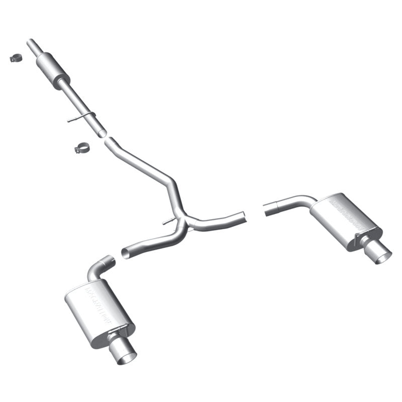 MagnaFlow 11-13 Ford Explorer V6 3.5L SS Catback Exhaust Dual Split Rear Exit w/ 3.5in SS Tips - 0