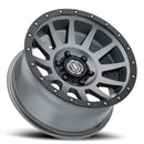 ICON Compression 17x8.5 6x5.5 0mm Offset 4.75in BS 106.1mm Bore Titanium Wheel-2
