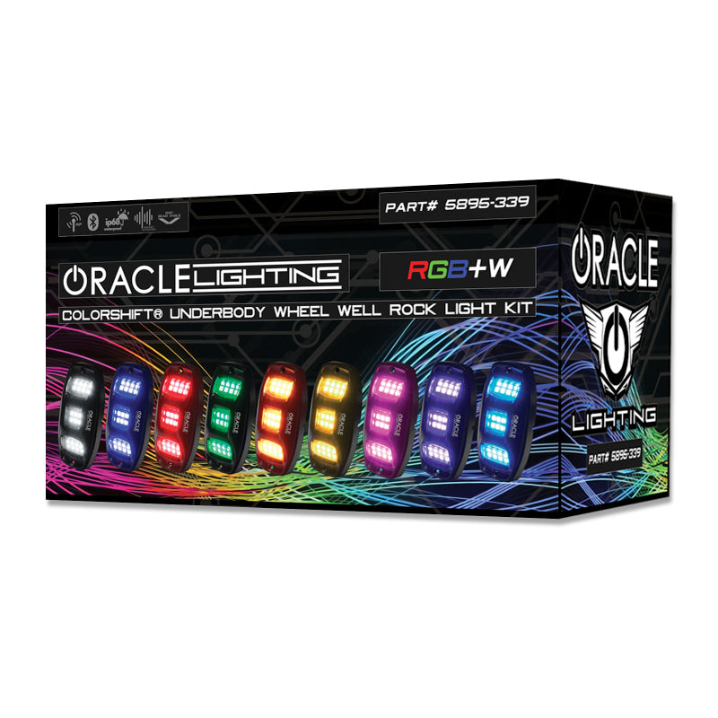 Oracle Underbody  RGB+W Wheel Well Rock Light Kit - 4 PCS - ColorSHIFT