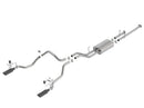 Borla 14-18 Toyota Tundra 4.6L/5.7L V8 AT 2&4WD Crew Max Cat-Back Touring Exhaust - Black Chrome Tip-1