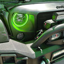 Oracle 7in High Powered LED Headlights - Black Bezel - Green-8