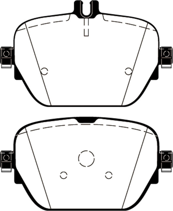 EBC 2019+ Mercedes-Benz CLS53 AMG (C257) 3.0L Turbo Yellowstuff Rear Brake Pads