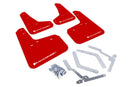Rally Armor 12-19 Ford Focus ST / 16-19 RS Red Mud Flap w/White Logo-1