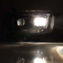 AlphaRex 10-13 Toyota 4Runner PRO-Series Projector Headlights Plank Style Black w/Seq Signal/DRL-7