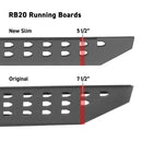 Go Rhino RB20 Slim Running Boards - Universal 73in. - Tex. Blk-12