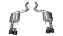Corsa 18-23 Ford Mustang 5.0L V8 3in Sport Axle-Back Dual Rear Exit w/ 4in Black PVD Pro-Series Tips-1