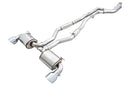 AWE 2020 Toyota Supra A90 Resonated Touring Edition Exhaust - 5in Chrome Silver Tips-1