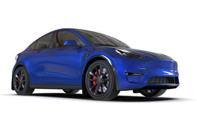 Rally Armor 20-26 Tesla Model Y, Juniper Y Black UR Mud Flap w/Red Logo - 0