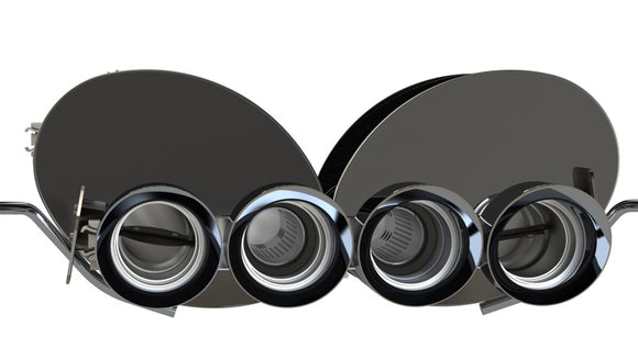 Corsa 2014-2019 Chevrolet Corvette C7 6.2L 2.75in Xtreme Valve-Back w/ Dual NPP & Quad Black Tips