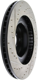 StopTech 02-10 Subaru WRX Slotted & Drilled Left Front Rotor (exc. STi)-3