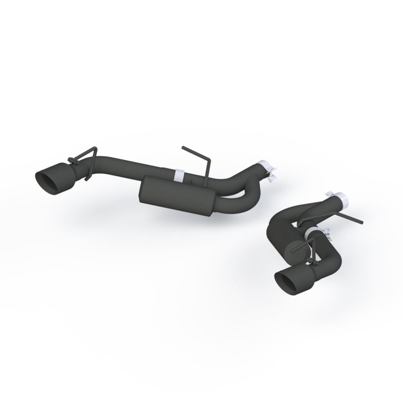 MBRP 16-19 Chevrolet Camaro 2.5in Black Coated Non NPP Axle Back Exhaust System - 4in Dual Wall Tips - 0