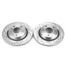 Power Stop 2000 BMW 323i Rear Evolution Drilled & Slotted Rotors - Pair-1