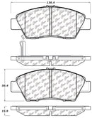 StopTech Performance 09-17 Honda Fit Front Brake Pads-8