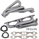BBK 96-98 GM Truck SUV 5.0 5.7 Shorty Tuned Length Exhaust Headers - 1-5/8 Titanium Ceramic-1