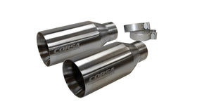 Corsa 2017-2020 Ford F-150 Raptor 3in Inlet / 5in Outlet Satin Polished Tip Kit (For Corsa Exh Only) - 0