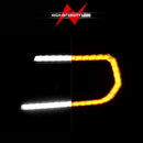 ANZO 05-11 Toyota Tacoma Projector Headlights w/Light Bar Switchback Black Housing-5